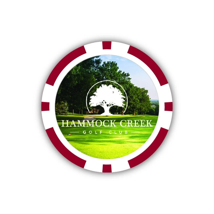 Poker chip ball marker