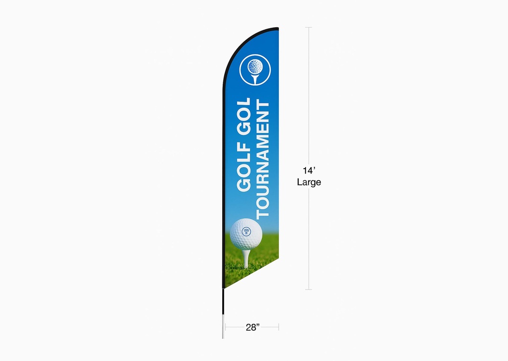 Large Feather Flag 14 ft