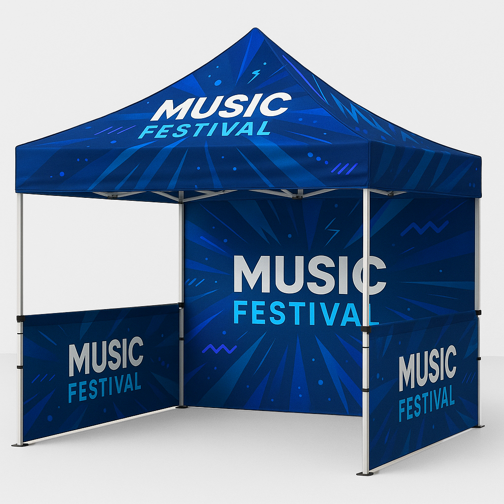 10 ft. Aluminum Canopy Tent (No Back Wall, No Side Walls, White, Nylon Bag (included), Standard (7 Business Days))