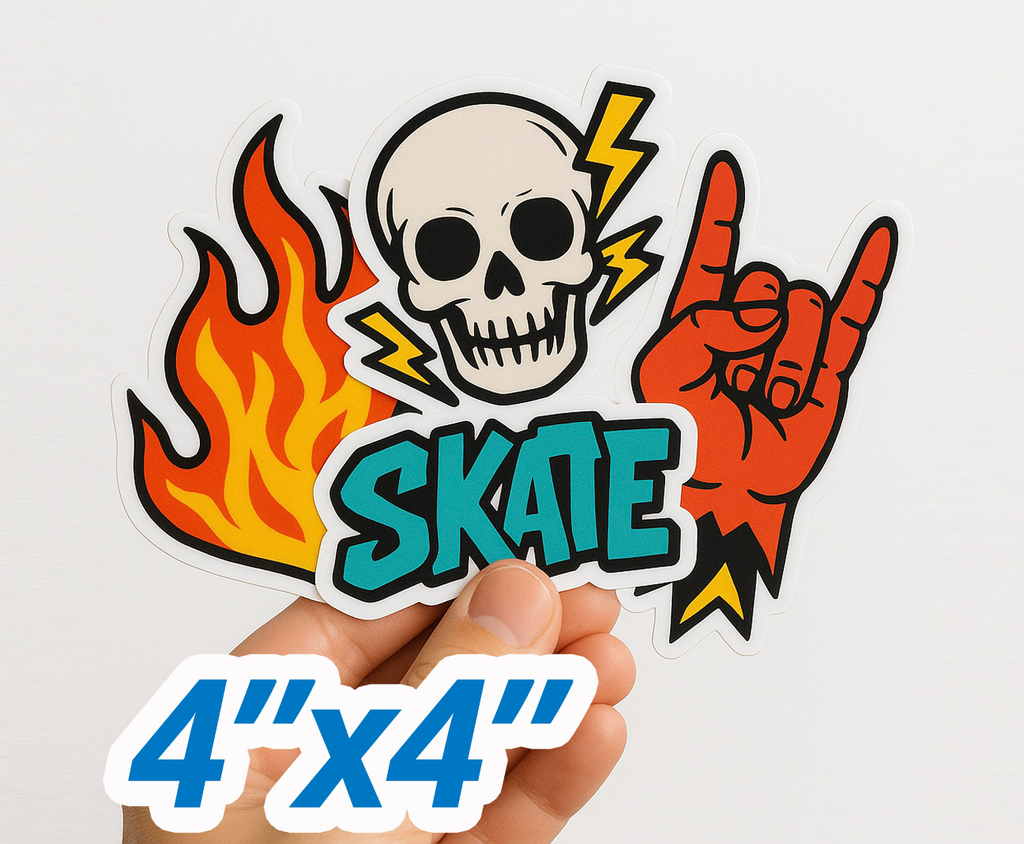 4"x4" Die-Cut Removable Stickers