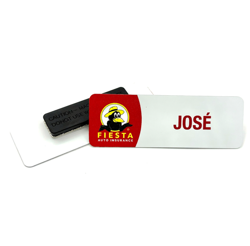 Full-Color Aluminum Name Badge 1"x3"