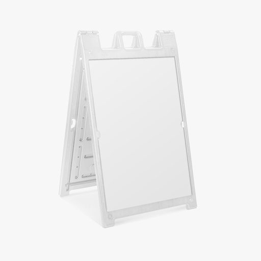 White Deluxe A-Frame Sidewalk Sign Las Vegas (Hardware only)