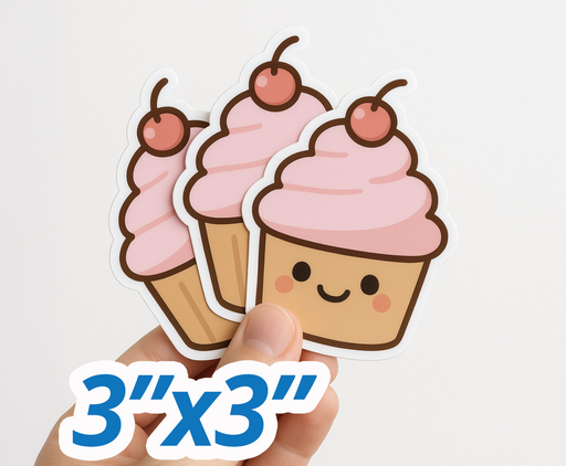 3"x3" Die-Cut Removable Stickers
